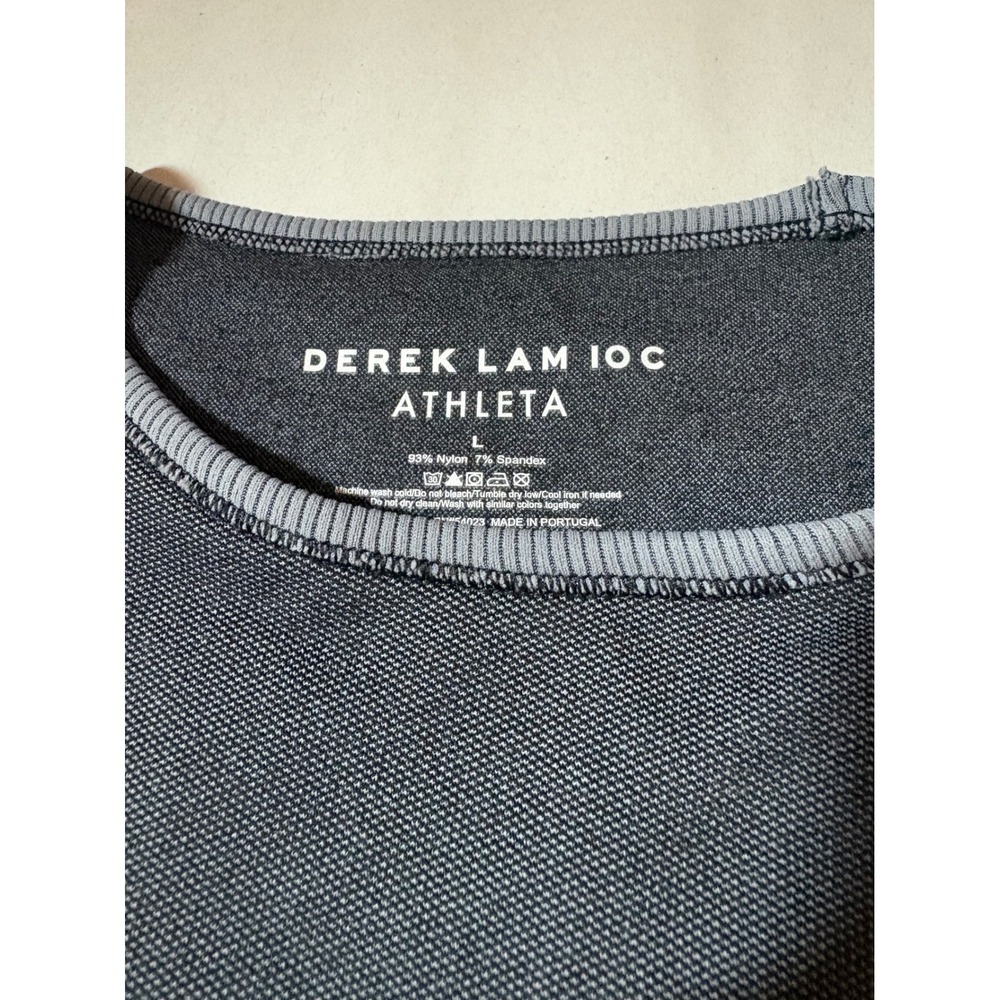 Derek Lam 10C Athleta Tank Top Women's L Gray Colorblock Sleeveless Athletic - Picture 2 of 7